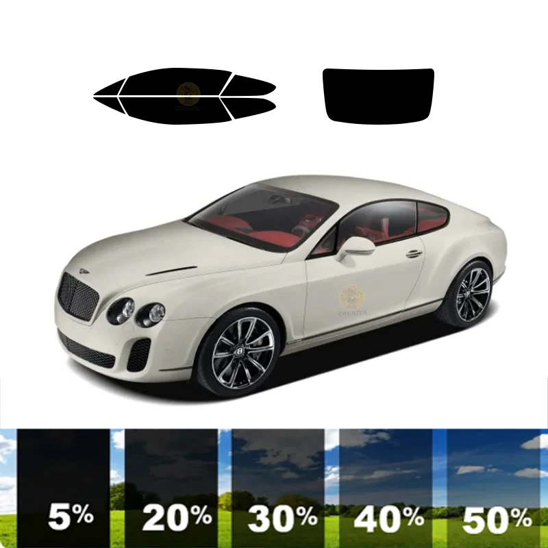 

precut Removable Window Tint Film For Car 100% UVR 5%-70%VLT Heat Insulation Carbon ﻿For BENTLEY CONTINENTAL 2DR COUPE 2006-2011