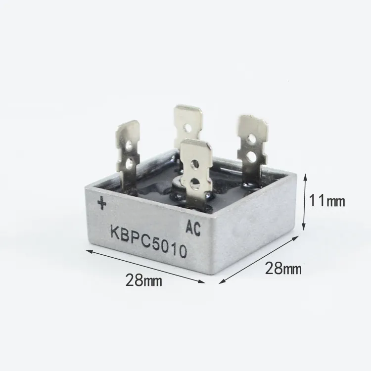 1pcs KBPC5010 50A 1000V Diodo Ponte Retificadora kbpc5010