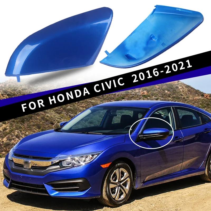 Suitable for Honda Civic 10th Generation 2016 2017 2018 2019 2020 2021 Left and Right Side Mirror Cover Accessories Black Blue