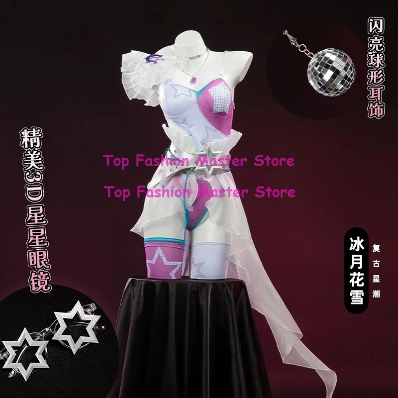 Disfraz de Cosplay de Luna Snow, Vestido Sexy de Anime Seol, Uniforme Hee, Juego de Peluca, Ropa para Jugar a Roles en Halloween, Carnaval y Fiestas para Mujeres