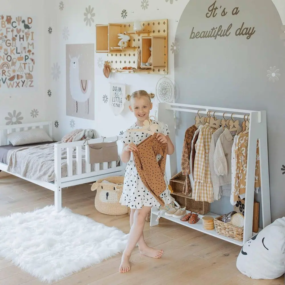 Children's Clothing Hanger, Toddler Wardrobe Rack, Montori Hanging Display for Kids' Apparel