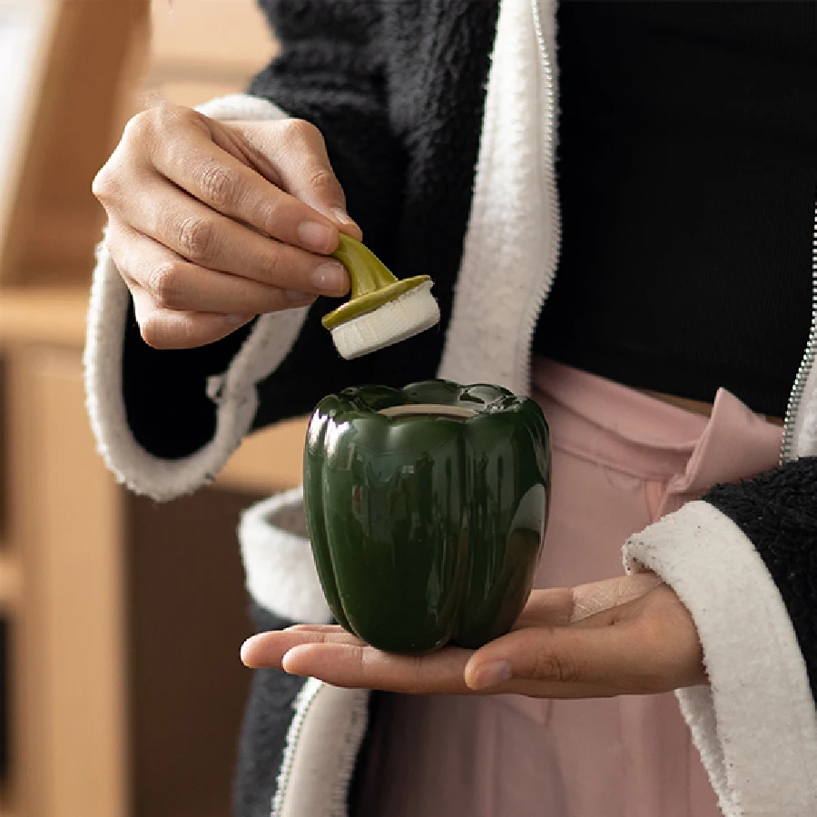 جرة شاي سيراميك حار جرة تخزين صغيرة شخصية إبداعية ديكور المنزل جرة تخزين مختومة