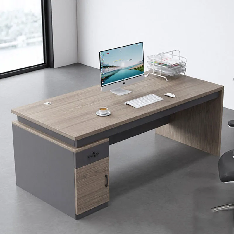 

Minimalist Wooden Office Desk Design Aesthetic Display Executive Office Desk Decoration Conference Ufficio Trendy Furniture