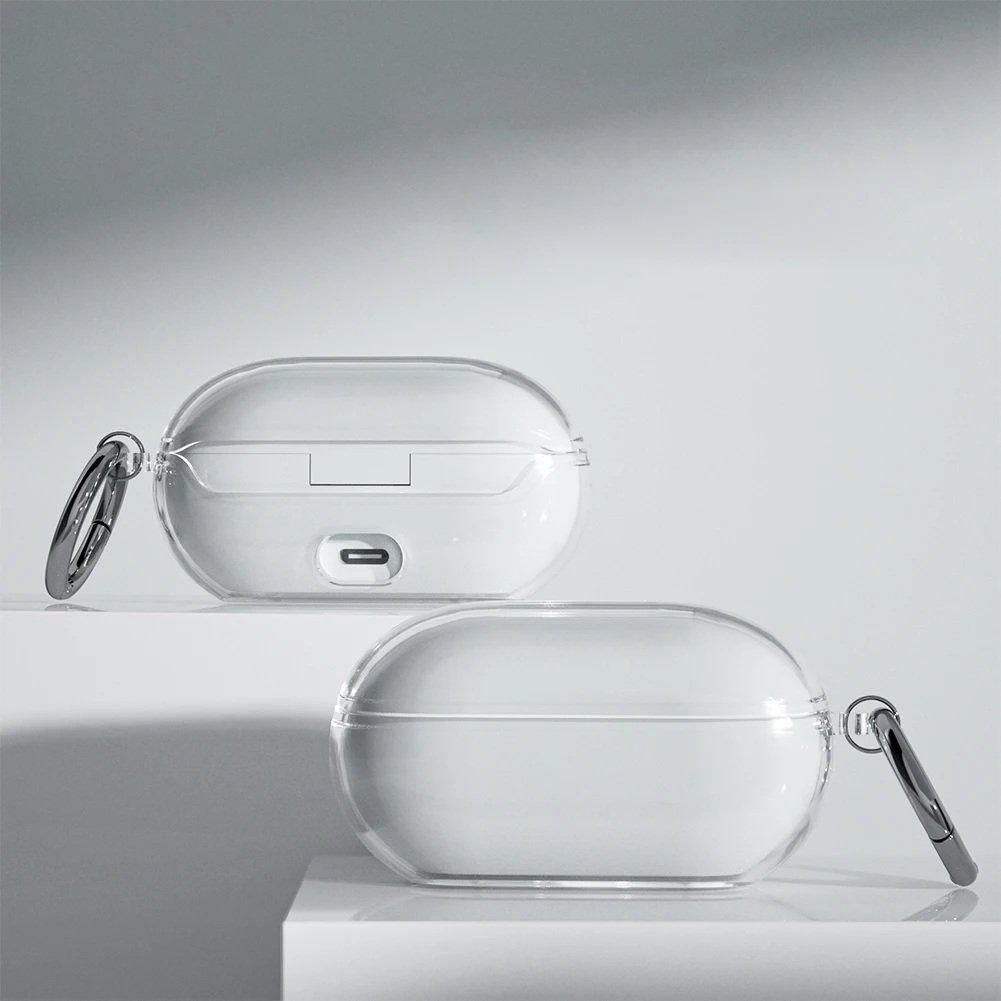 เคสหูฟังแบบครอบชาร์จได้กันกระแทกเคสครอบผิวเคสใสป้องกันรอยขีดข่วนพร้อมพวงกุญแจสำหรับหูฟัง Beats Solo