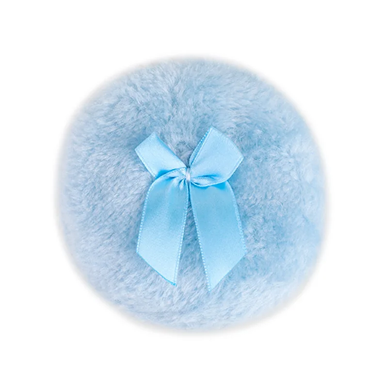 Super miękki pluszowy puszysty puder do pudru zmywalny motyl okrągły kosmetyczny puszek do pudru śliczna kokardka gąbka podkład narzędzia do makijażu