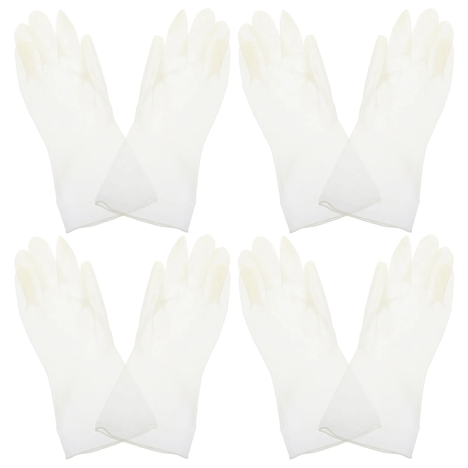 

4 Pairs PVC Waterproof Gloves for Kitchen Dishwashing Large Size L Reusable Cleaning Gloves Home Laundry Tasks