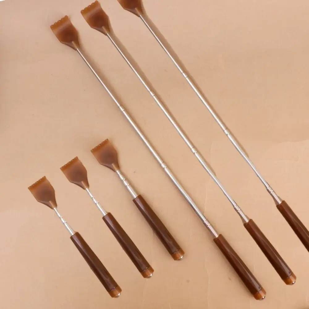 

New Extendable Back Scratcher Itching Relax Scratching Rake Stainless Steel Health Back Massager