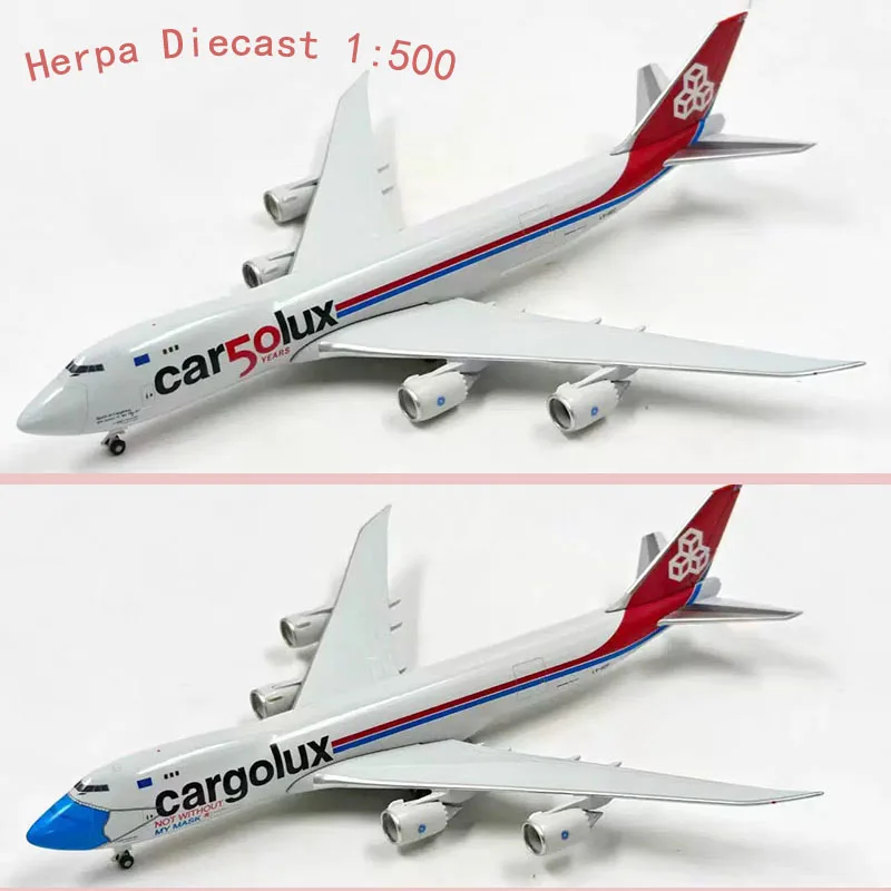 

herpa Diecast Alloy 1:500 Scale Boeing 747-8F 534895/534550 Cargo Aircraft Model For Display Collections