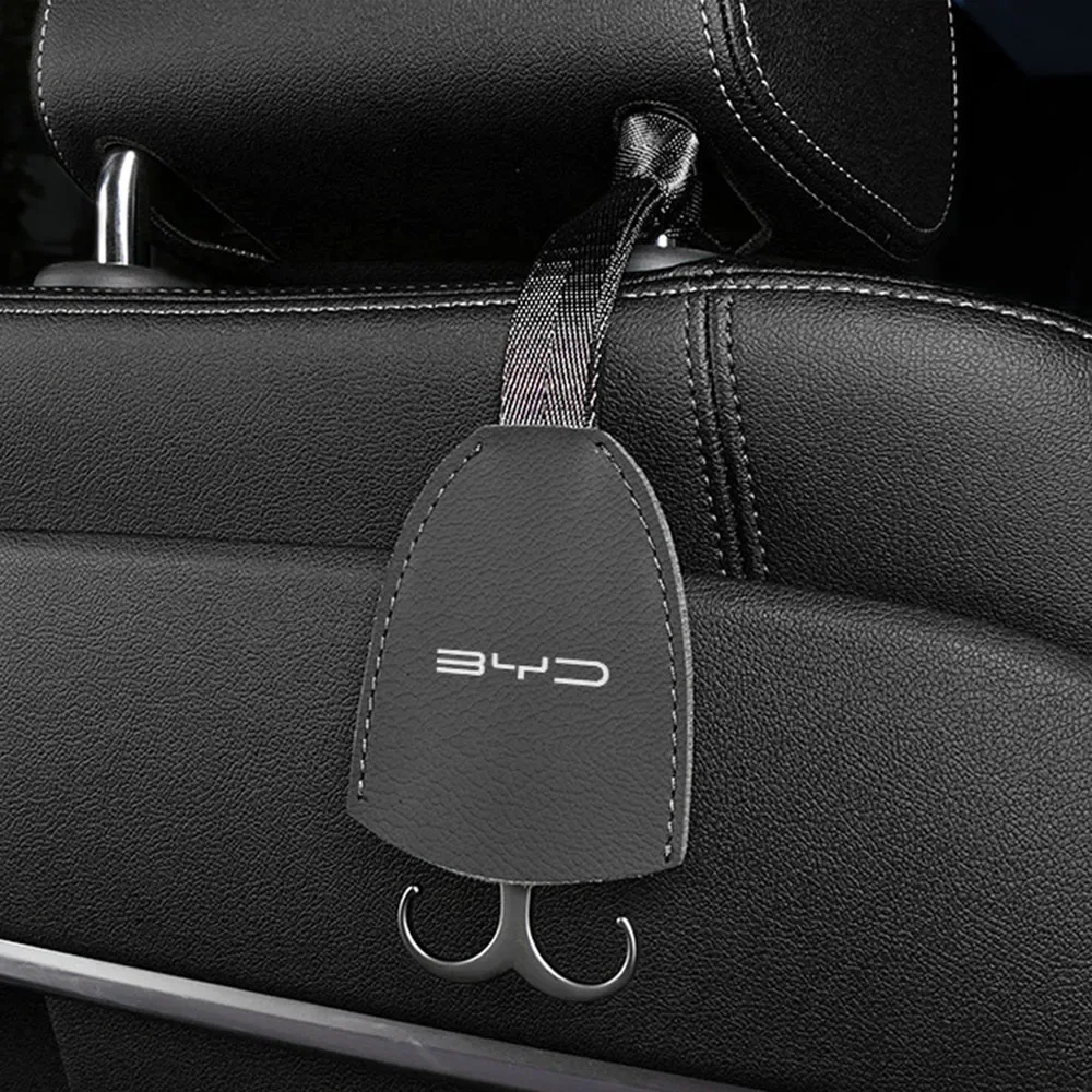 1PC Car Seat Back Hook Leather Clip Interior Auto Accessories For BYD SEAL U Qin Han Atto3 Tang Yuan SongPlus EV  DOLPHIN