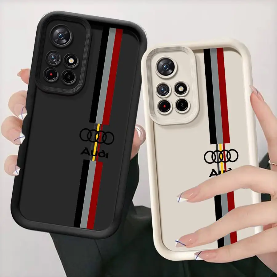 Luxury Racing Sport Car Logo Phone Case for Xiaomi Redmi Note 13 Pro 11 12 Plus 12s 11S 10 10s Cover Protective Shockproof Funda