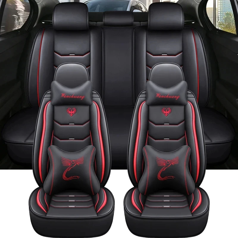 WZBWZX Universal leather Car Seat Cover for Chevrolet All Models Cruze Captiva Sonic Spark Aveo Blazer car accessories