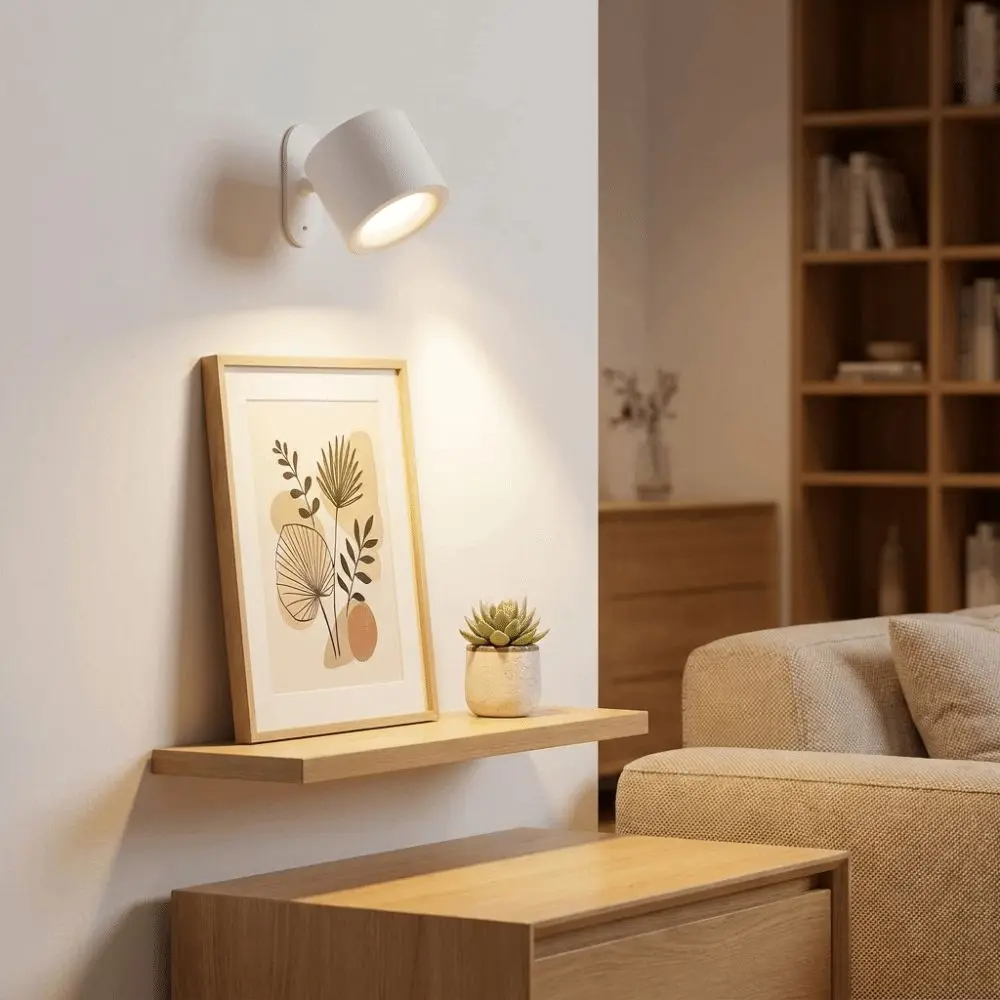 Magnetic Rechargeable Reading Light Remote Control Eye-Friendly Cordless Lamp Detachable Design Non-Flickering LED