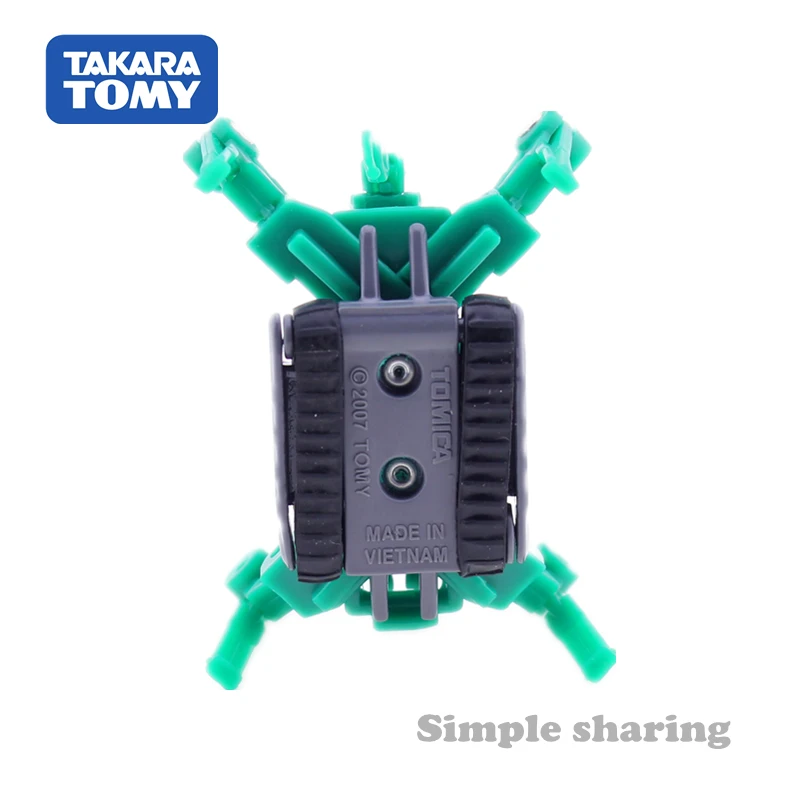 Takara Tomy Tomica No.63 Maeda Seisakusho Mini Crawler Crane Mould Diecast Miniature Car Baby Toys Magic Crane Model Kit