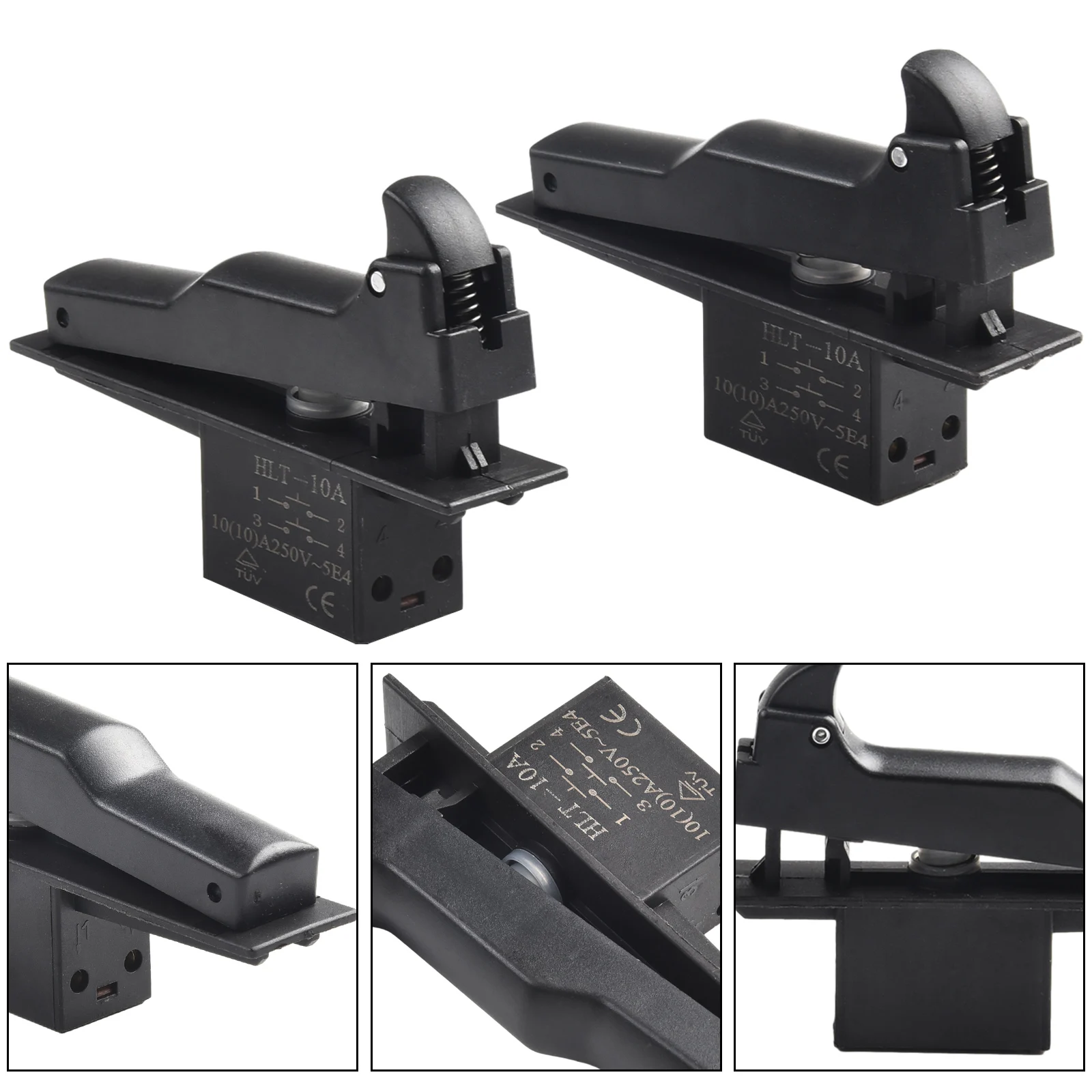 2pcs Lock On Trigger Switch per 150 smerigliatrice angolare accessori per utensili elettrici sostituzione di alta qualità durevole