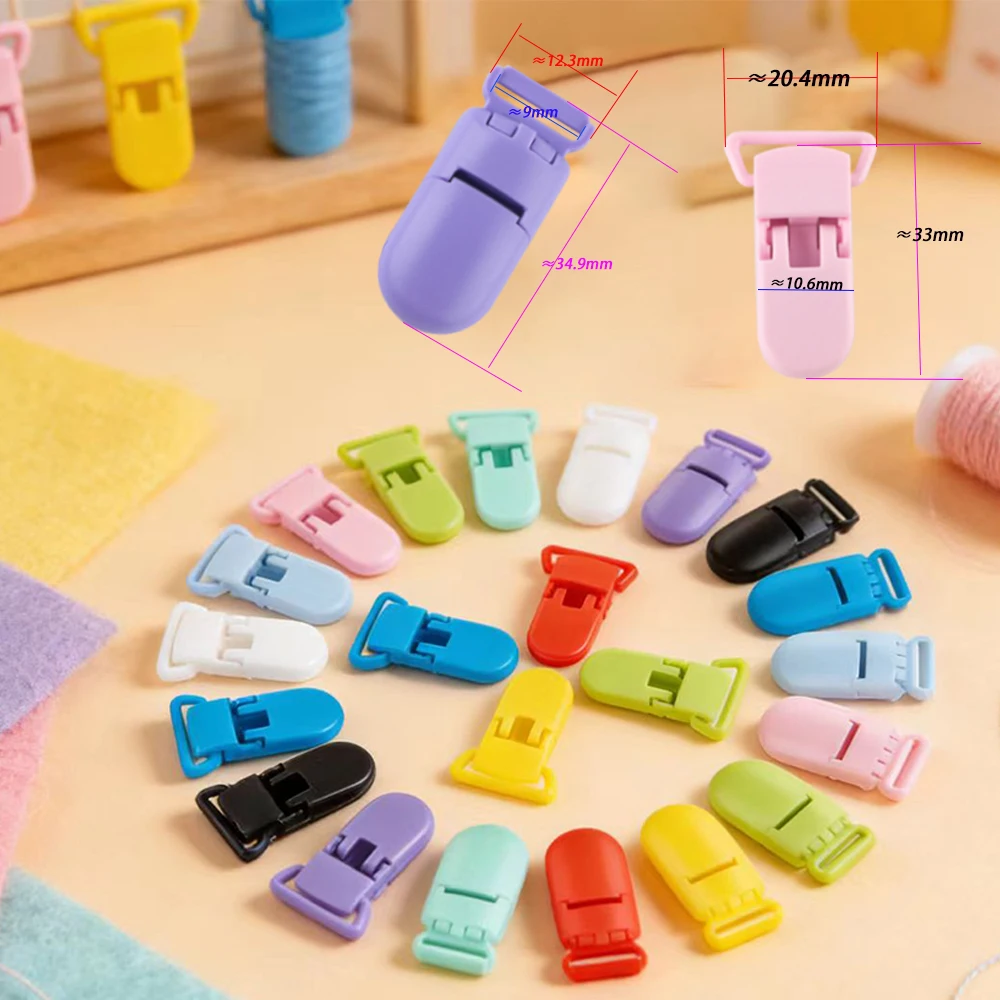 

Sunrony 100-200 шт. разноцветные пластиковые зажимы-держатели для изготовления ювелирных изделий, подвесок, сумок, шляп, брелоков, цепочек, аксессуаров для украшений