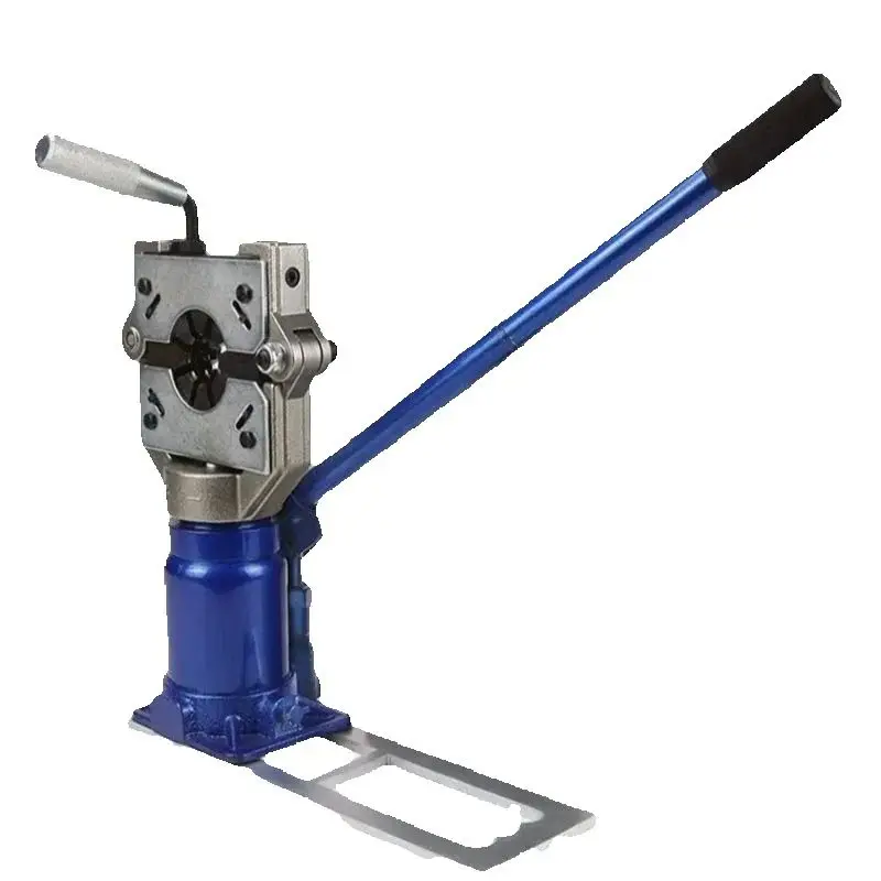 12 T Por Car Air Conditioning Pipe Crimper Small Flip Type Hydraulic Hose Pressing Machine for Automotive Repair Tools
