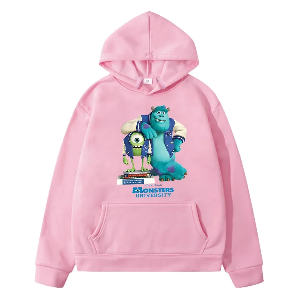 Monsters Inc University Kids Sweatshirts Spring Autumn Cartoon Printed Graffiti Cute Kids Clothing for Girls Comfortable Hoodies