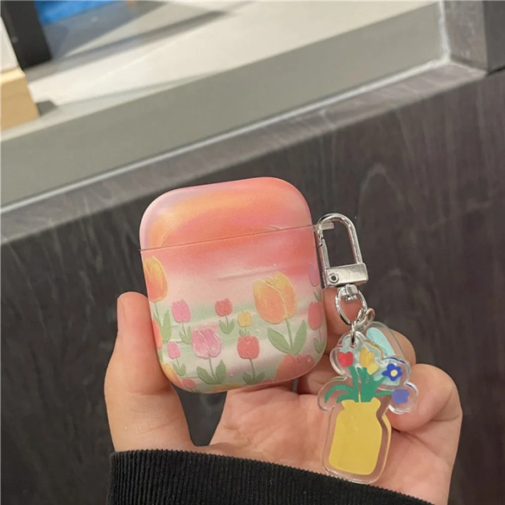 

Свежий Тюльпан Цветок для AirPods 2 Bluetooth наушники для AirPods 3 модные AirPods Pro минималистичные наушники защитный чехол для телефона