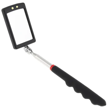 Car 360 Swivel Telescoping LED Light Flexible Inspection Mirror for Extra View Square Car Inspection Repair Tool Detection lens