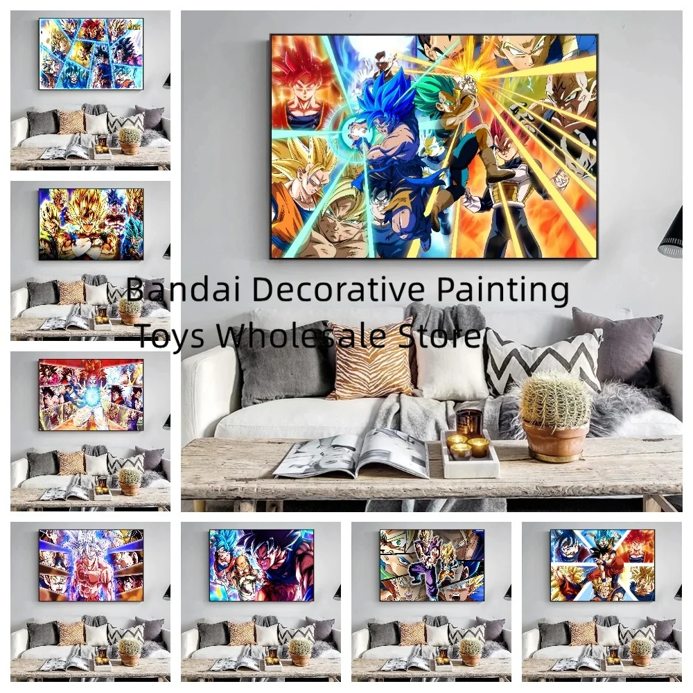 

Classic Anime Peripheral Dragon Ball HD Poster Canvas Print Goku Vegeta Painting Wall Art Picture Home Decor Background Gifts