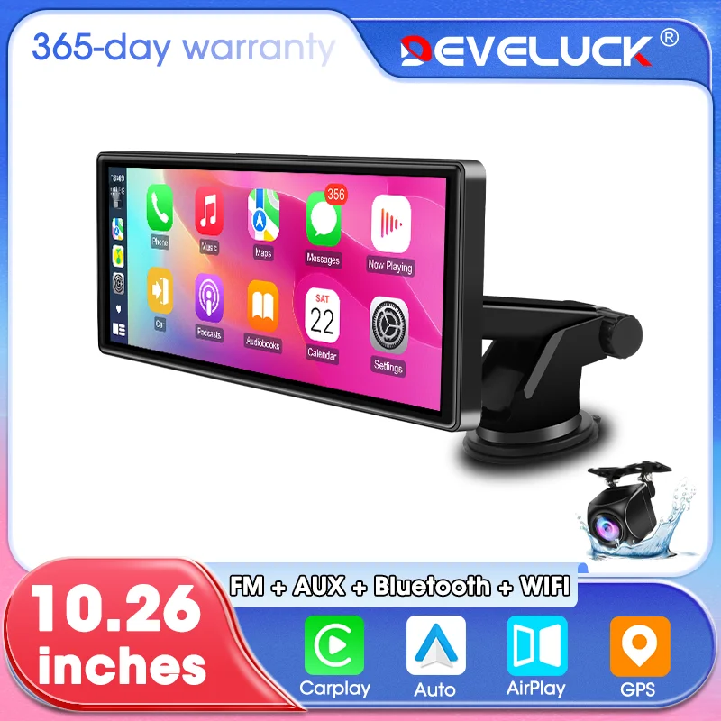 

Universal Portable Carplay for Car Screen Wireless Stereo With Android Auto Intelligent System GPS Navigation Multimedia Player
