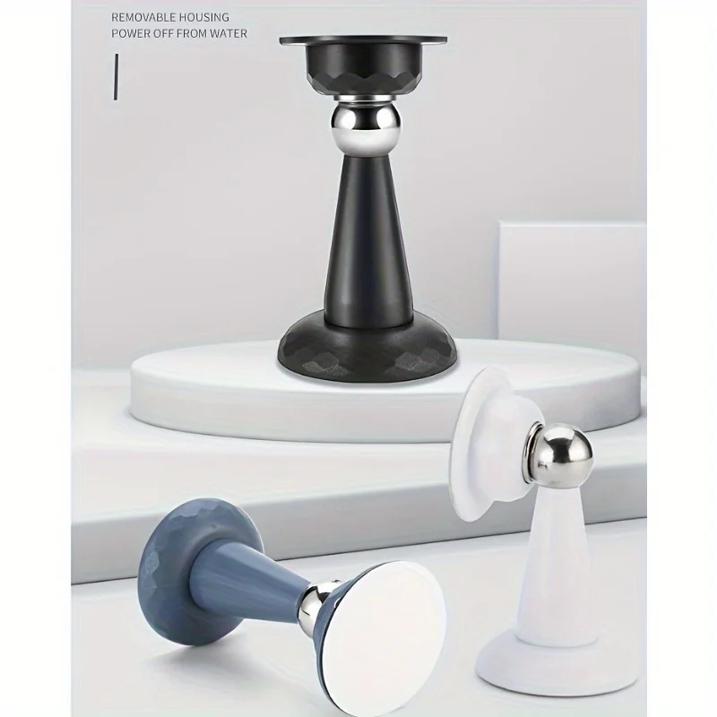 سدادة الباب المغناطيسي لا يتطلب الحفر سدادة الباب اللاصقة شفط صامت المضادة للتصادم توقف الباب شفط أرضية السيليكون