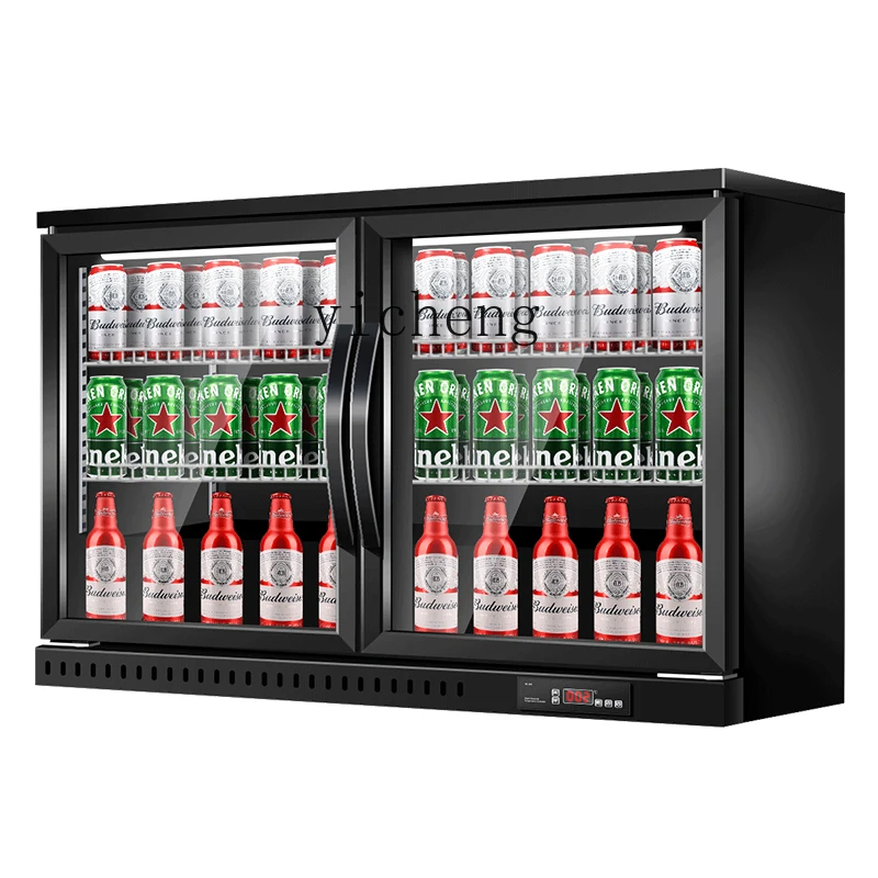 

TQH Bar Refrigerator Wine Bar Refrigerator Small Freezer Recessed Wine Cabinet Refrigerated Display Cabinet