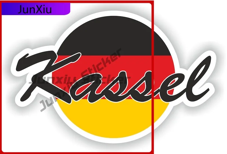

Kassel Germany Flag Decals Car Cover Waterproof Outdoor For Suv Decals Rear Rv Stickers Funny Decoration Accessories For Laptop