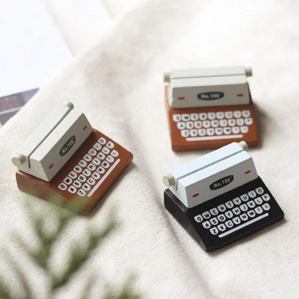 

Mini Miniature Message Holder Wooden Vintage Business Card Holder Handmade Exquisite Sticky Note Holder for Home And Office