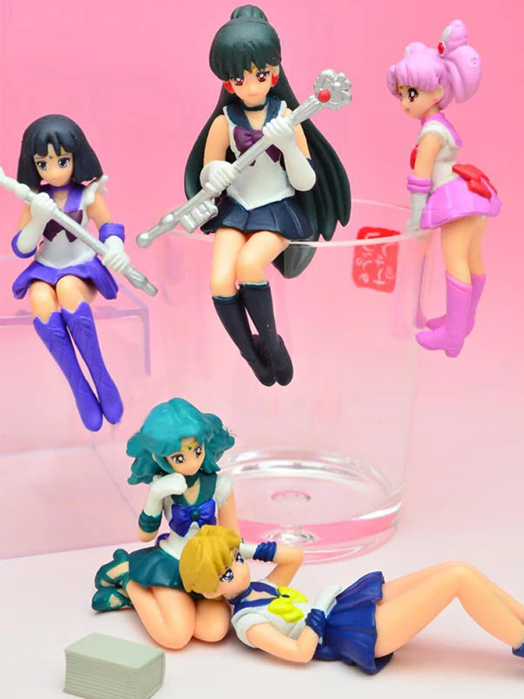 Anime Figur Gacha Sailor Jupiter Kapsel Spielzeug Sailor Moon Mercury Mars Meiou Setsuna Anhänger Spielzeug Figuren Kinder Geschenke