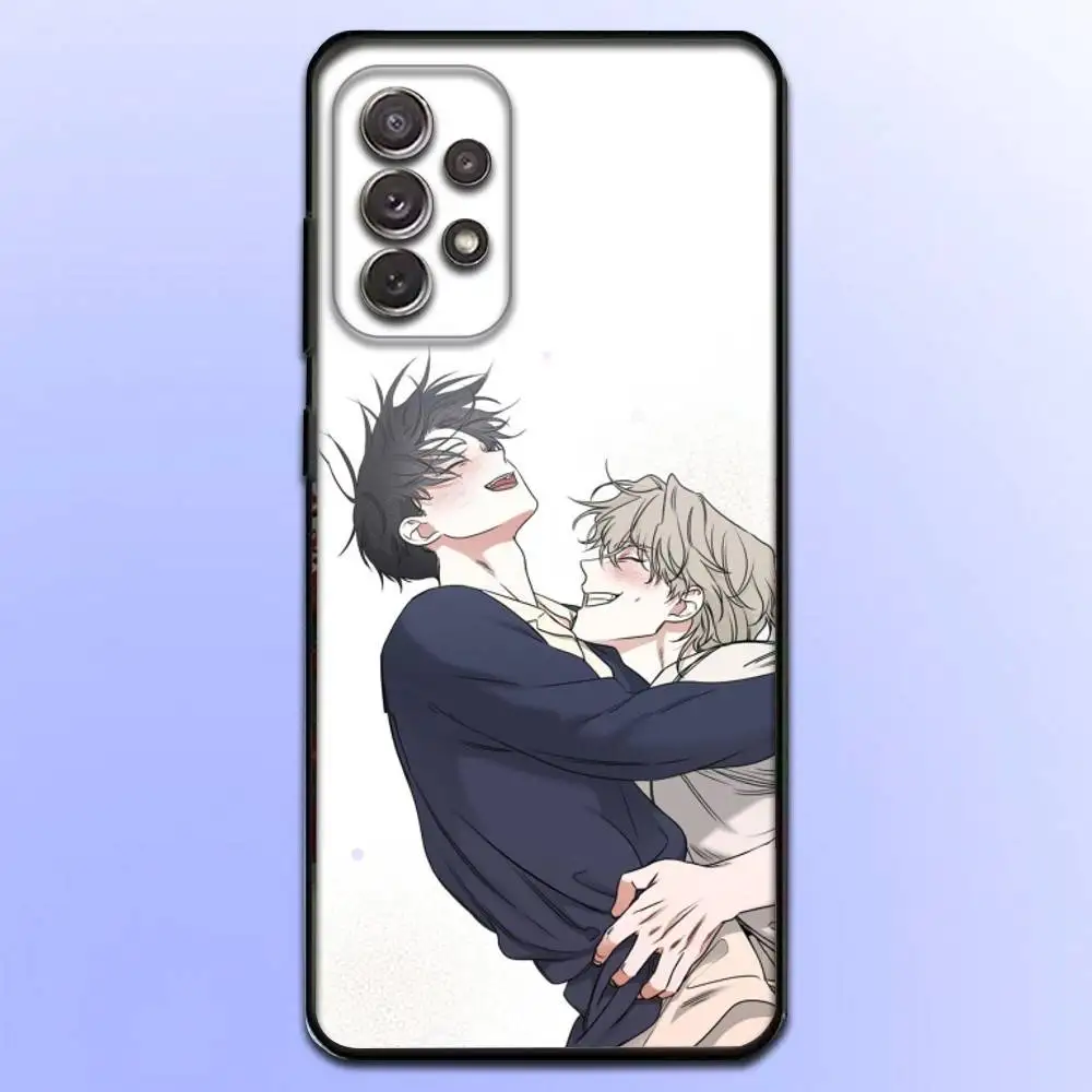 حافظة هاتف L-Low T-Tide in Twilight لهاتف Samsung S 25,24,23,22,30,21,10,9,Ultra,Plus,Lite,FE,4,5G حافظة سوداء ناعمة