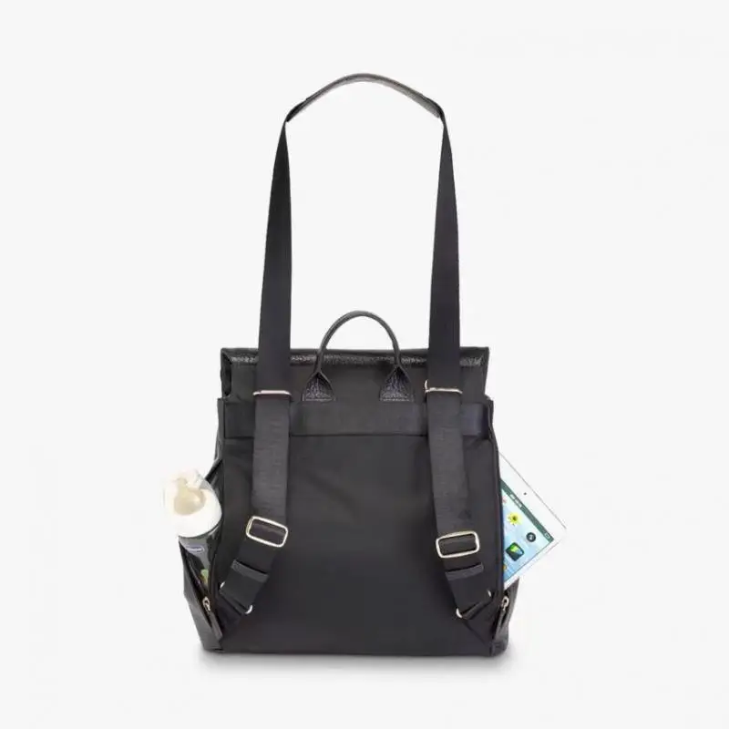 New High-quality Lychee Patterned Top Layer Cowhide Women's Backpack Retro Large Capacity Single Shoulder Crossbody Bags Trendy
