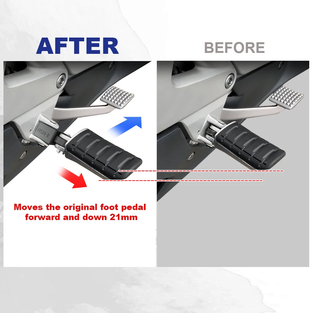 Front Footpeg Lowering Relocation Brackets For Honda ST1300 2003-2015 2016 2017 2018 ST 1300 Motorcycle Aluminum Rider Foot Pegs