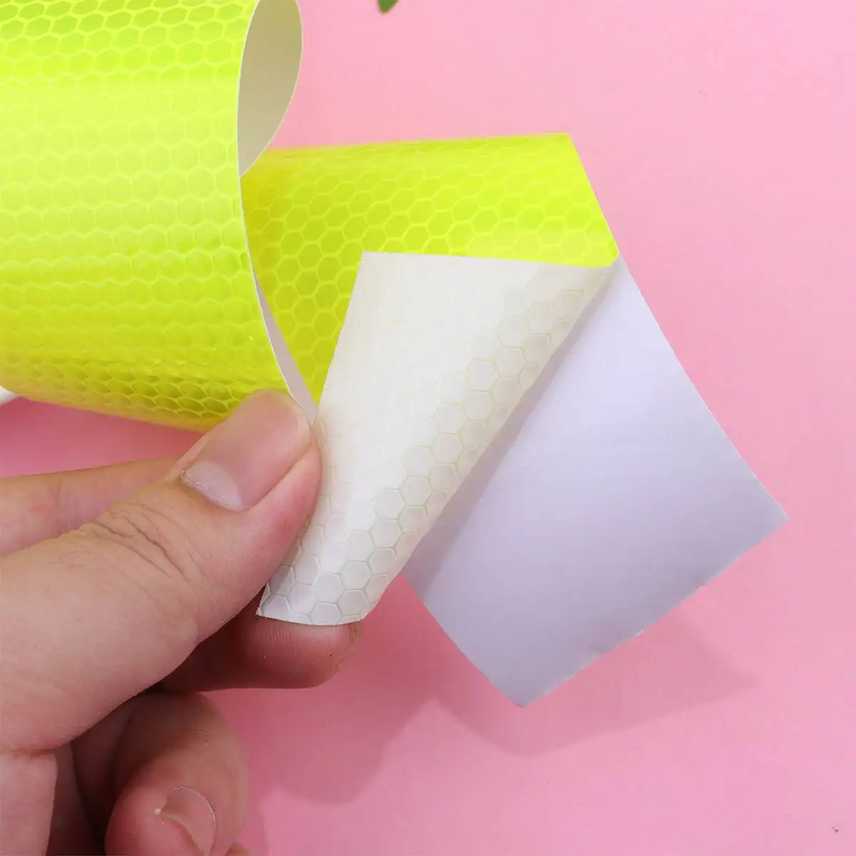 Autocollant de marque réfléchissante pour camion, bande étanche, bandes d'avertissement, motif en nid d'abeille de sécurité, Accident de la circulation à haute réflexion