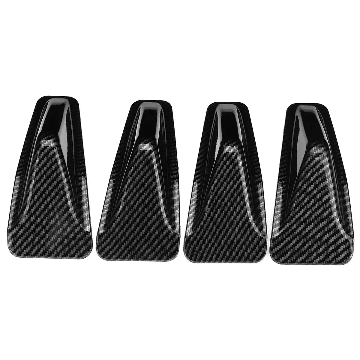 Pop 4pcs Car Rear Bumper Lip Diffuser Shark Fins Cover Trim Rear Bumper Chassis Spoiler Splitters For Subaru STI WRX 2015-2021