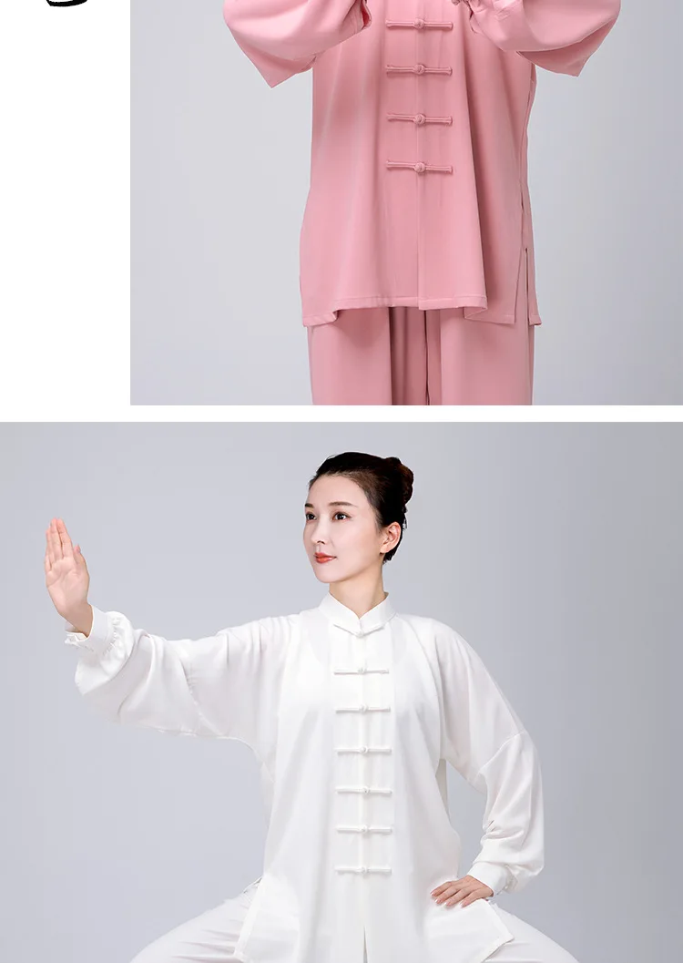 Tai-Chi-Anzug aus Baumwoll-Leinen für Damen und Herren, 5 Farben, Kampfkunst-Kung-Fu-Anzug für Baduanjin-Aufführungen, Frühling/Sommer – Detail 7
