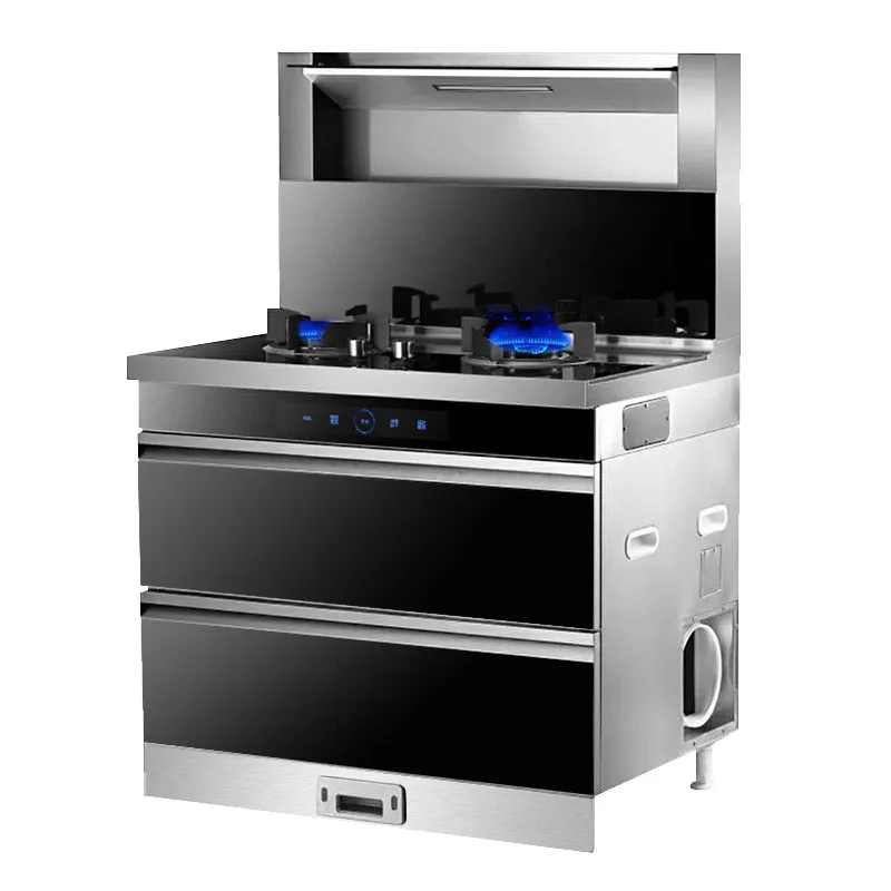 

Integrated Stove Manufacturers Range Hood Gas Stove Disinfection Cabinet Integrated Automatic Cleaning Top Food Insulation House