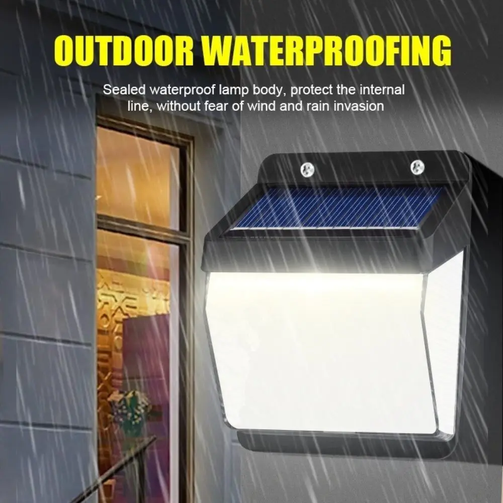 Waterproof Solar Lamp Super Bright Sun-proof LED Wall Lights Energy-saving Wireless Sensor Security Light for Garden Fence Yard