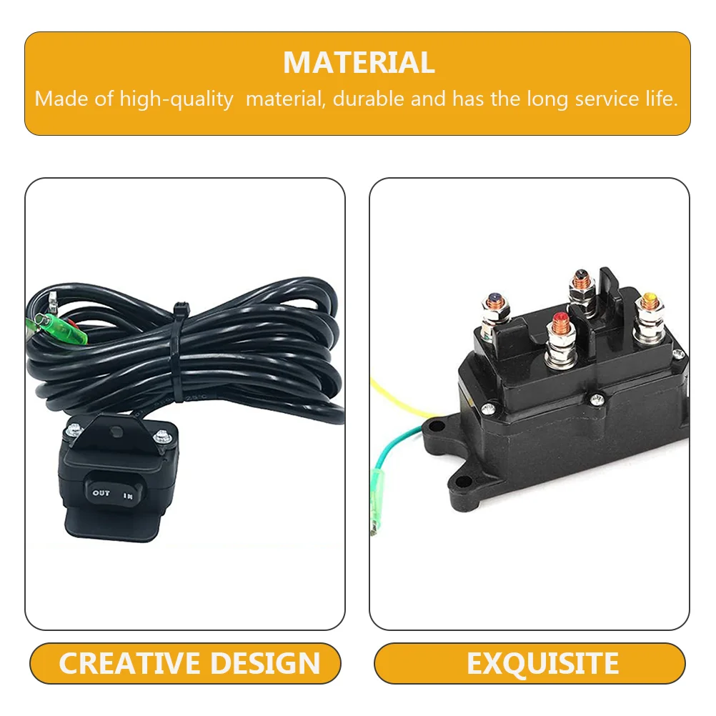 1 Set Voertuig Elektromagnetische Relais Schakelaar Solenoïde Relais Lier Supply Voertuig Relais Schakelaar 12 V Lier Relais