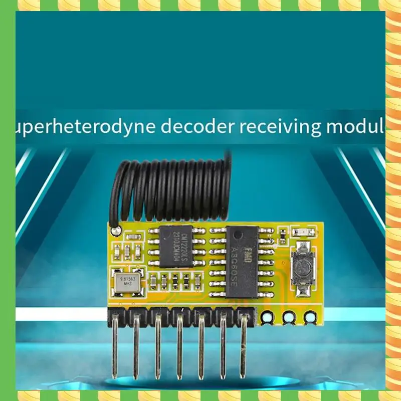 

AB53 315Mhz 8CH Superheterodyne Receiving Module Withdecoding 8-Way Control Fordoor Access Wireless Signal Receiver
