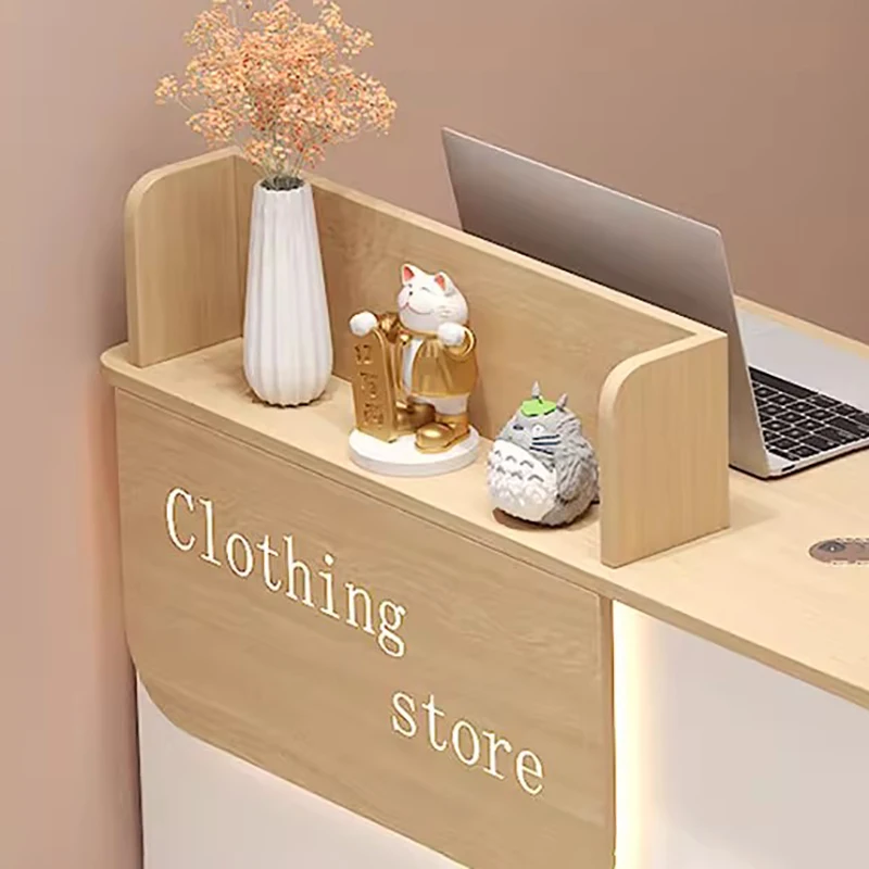 Luxuriöse, trendige Empfangstheke, moderne, einfache, exquisite Glamour-Empfangstheke, italienisches Design, Theke Empfang-Büromöbel