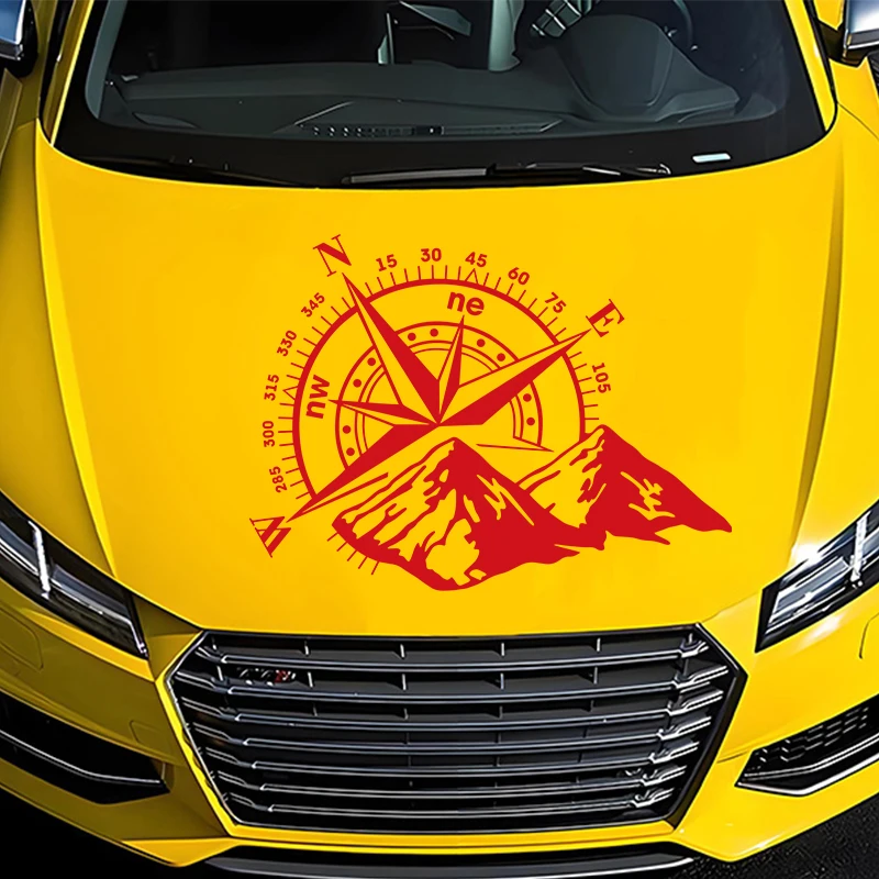 JP exterior decoration Die Cut Vinyl Decals of various sizes for compass wind rose waterproof car decor cover scratch sticker