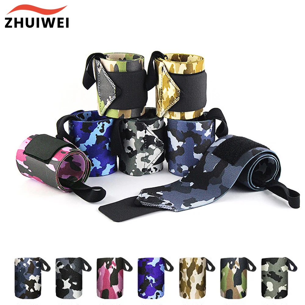 1pc Handgelenk Unterstützung Gym Strap Camouflage Einstellbare Armband Elastische Handgelenk Wraps Bandagen für Gym Gewichtheben Schützen Hand Wrap