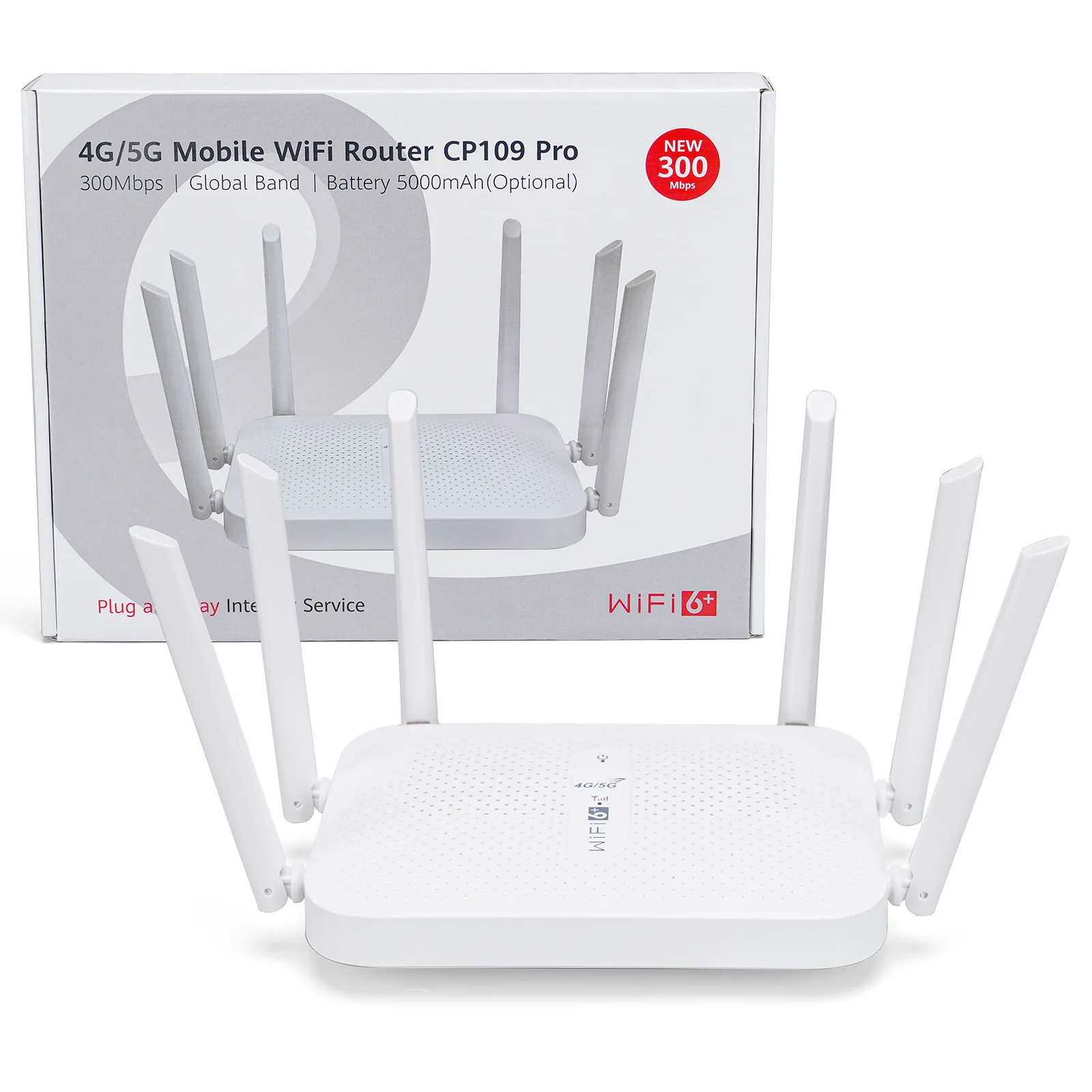 4g Wifi Router Wireless Mobile Wifi Hotspot 6 Antenna Unlocked 4g Router with Sim Card Slot Home Broadband Mobile Router