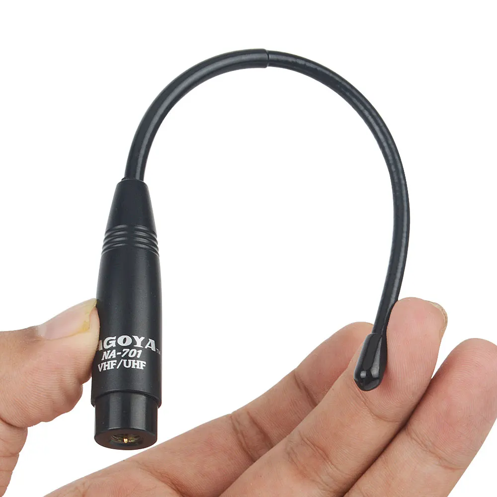 Genuine Nagoya NA-701 144/430MHz 2.15dB 21cm VHF UHF Dual Band Flexible whip Handheld Antenna view 2