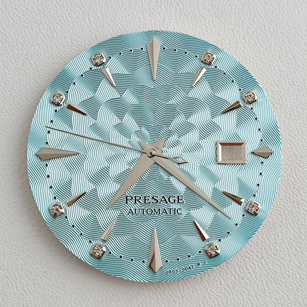 29mm NH35 Zifferblatt mit PRESAGE S Logo, Cocktail-Zifferblatt mit Bohrung für NH35 NH36 Automatikwerke, WatchMods Maßgefertigte Uhr – Detail 5