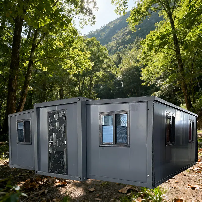 Casa pequeña móvil personalizada, casa contenedor expandible, casas prefabricadas, Villa prefabricada de 20 pies y 40 pies con 2 y 3 dormitorios, casas de verano