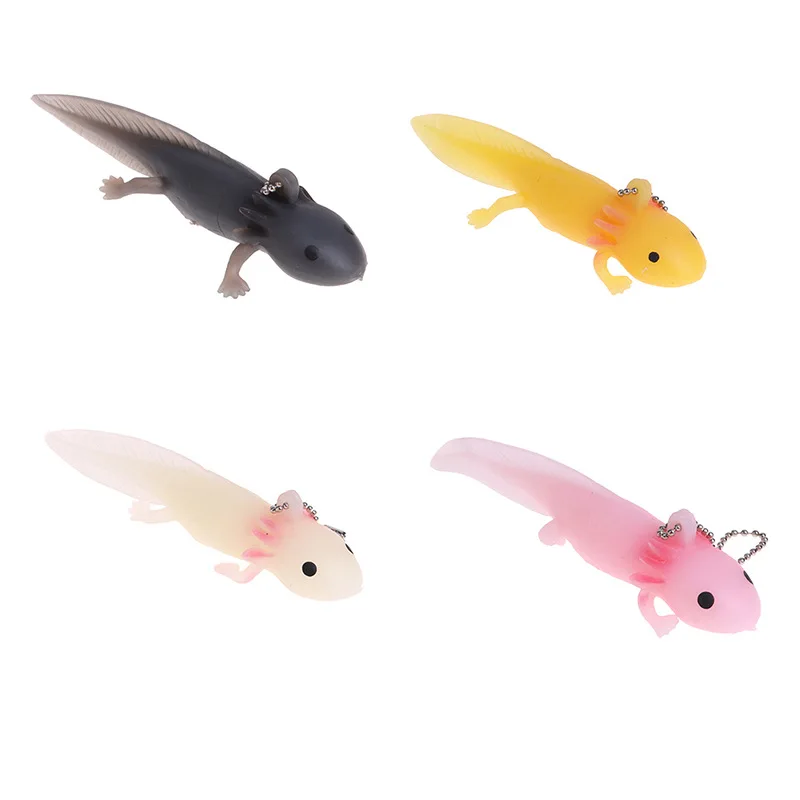 4 kolory Cartoon Axolotl brelok do kluczy dla dla miłośników zwierząt dzieci torebka plecak breloczki modne brelok na prezent zwierząt