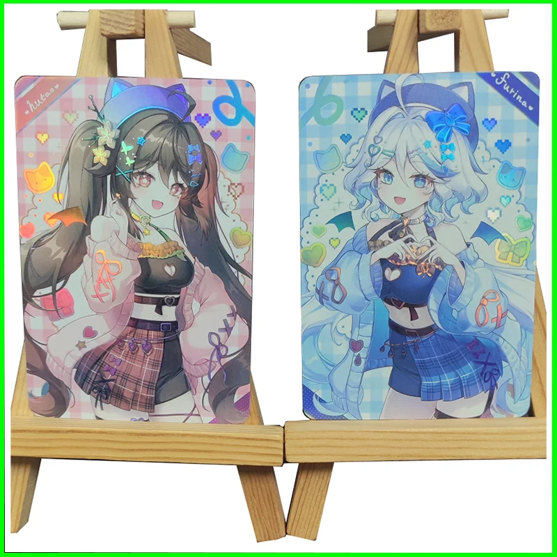 

Карты для жены Коллекционные карты Игры для мальчиков Игрушки Настольные игры Подарки на день рождения DIY Аниме Hu Tao Rem Miku Nami Boa Премиальные флэш-карты