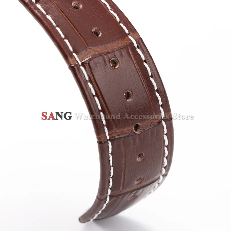 Genuine Leather Strap ﻿ 10/12/13/14/15/16/17/18/19/20/21/22/23/24mm Watch Band for Seiko Business Bracelet Black Brown Wristbelt